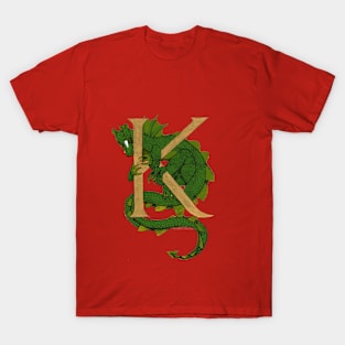 Green Dragon Letter K 2023 T-Shirt